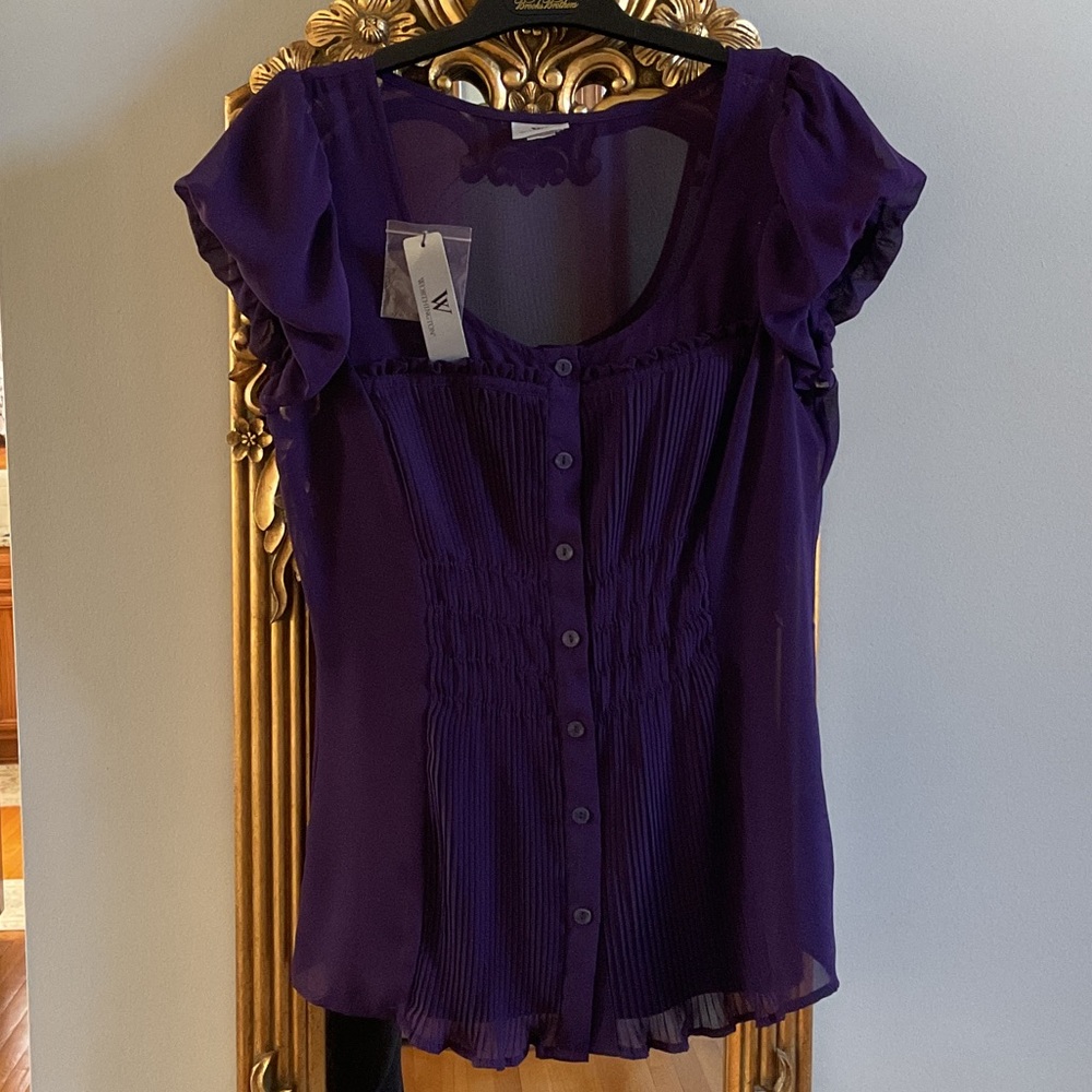Worthington Deep Purple Blouse